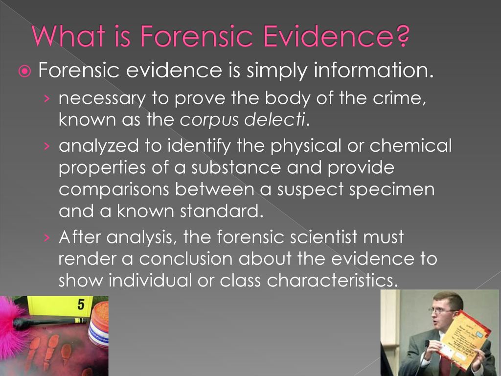 Types Of Evidence In Forensic Science